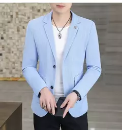 Imagem do Alta qualidade blazer masculino multicolorido negócios casual elegante moda premium simples festa compras cavalheiro fino ajuste jaqueta