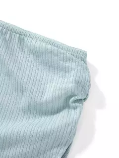 Imagem do Shorts de pijama casual feminino, macio, confortável, lado dividido, ruched, elástico, calça lounge, bottoms de sono elásticos, roupa de dormir, estilo lazer