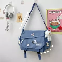 Bolsa de Ombro de Nylon Grande Capacidade, Bolsas Crossbody para Adolescente, Bolsa Mensageiro para Estudante, Mochilas escolares-mw - comprar online