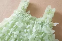 Borboleta 3D para bebês, vestido de princesa tutu, vestido de festa de aniversário, roupa infantil, novo, verão, 1 a 5 anos, 2024 - loja online