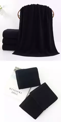 Imagem do Premium Black Hand Towels Set, Ultra Macio e Altamente Absorvente, Cozinha, Hotel e Spa, Qualidade, Home Supplies