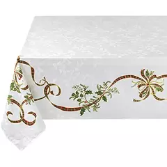 Feliz natal à prova dwaterproof água poliéster impresso retangular toalha de mesa festa decoração mesa de café toalha de mesa de férias decoração