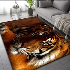Tapete De Padrão De Tigre De Impressão 3D, Sala De Estar, Mesa De Sofá, Tapetes De Área Grande, Tapete De Porta De Entrada De Cozinha, Tapete De Varanda Do Corredor