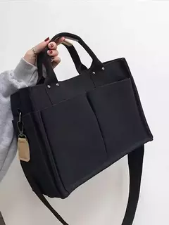 Bolsa de lona de grande capacidade para mulheres, sacola portátil multifuncional, bolsa crossbody, nova, 2024 na internet