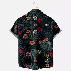 Moda masculina verão t-shirts havaiano impressão 3d aconchegante casual um botão camisas de manga curta praia camisas de grandes dimensões na internet