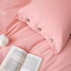 Conjunto de edredão duplo, Conjunto de cama de algodão torção sólida, Quilt Cover King Size, 100% Algodão, 220x240, 3Pcs - loja online