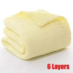 Newborn Baby's Gauze Bathrobe, Infant Swaddle, 100% Algodão, Meninos, Meninas, Crianças, Infantil, Gaze, Cobertor, Roupão, 6 Camadas - comprar online