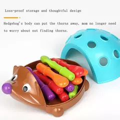 Ouriço Montessori Brinquedos para o Bebê, Treinamento de Concentração, Educação Infantil, Fine Motor e Brinquedos Sensoriais, Ortografia, Pouco - comprar online