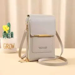 Buylor-Bolsa de couro feminina, tela sensível ao toque, bolsa para celular, bolsa de ombro pequena, macia, feminina, barata, transversal - loja online