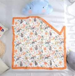 Cobertor de algodão para recém-nascidos, 6 camadas, swaddle de alta densidade, cobertor respirável, cobertor infantil na internet