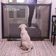 Imagem do Rede de isolamento de segurança do cão da cerca do animal de estimação do carro durável crianças viagem ferroviário barreira malha filhote de cachorro palito anti-colisão esteira suprimentos de kitt