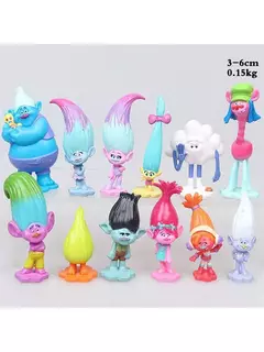 12 pçs/set Trolls Branch Critter Skitter Figuras Trolls Crianças Trolls PVC Action Figure Toy Personagem de Desenho Animado Crianças Presentes - Wolf Magazine