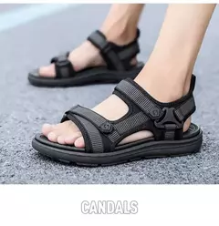 Imagem do Sandálias de praia respirável ao ar livre masculinas, sapatos de verão, moda casual, plus size