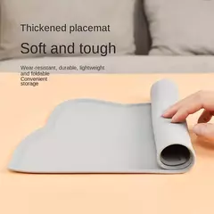 Tapete de alimentação para cães e gatos, tapete de silicone para comida de gato, antiderrapante, à prova d'água, lavável, à prova de derramamento, suprimentos para animais de estimação - loja online