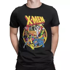 Série Animada Marvel masculina camiseta de algodão, roupas de manga curta, camiseta com gola redonda, camisetas estampadas, streetwear retrô, X-Men, anos 90 - comprar online