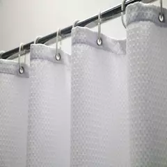 Minghe-Poliéster Tecido Cortina De Chuveiro, Pano De Banheiro, Waffle, Heavy Duty, 230 gsm