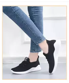 2024 tênis casuais femininos verão confortável respirável sapatos de plataforma moda feminina versátil sapato de renda