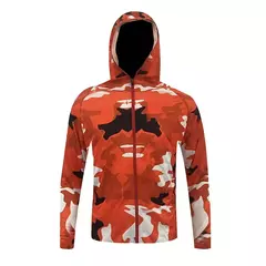 Camisas de pesca masculinas com capuz longo, jaqueta UV respirável, camiseta ao ar livre, zíper completo, upf 50, verão unissex