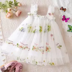 Vestido Borboleta 3D para Bebé Menina, Roupa Infantil, Festa de Aniversário, Vestidos Luxuosos Elegantes, Roupas Doce Verão, Novo, 1-5Y - Wolf Magazine