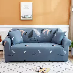 Imagem do Tampa colorida elástica do sofá para a sala de estar, tudo incluído, poeira-prova, antiderrapagem, tampa universal do sofá, tampas do sofá, 1, 2, 3, 4 Seater