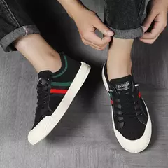 Mocassins casuais masculinos, sapatilhas leves leves de malha respirável leve, tênis masculino, tênis de moda elegante, 2023
