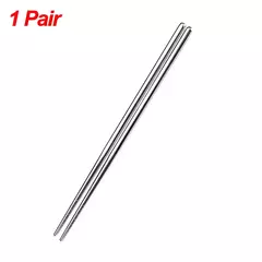 Pauzinhos chineses em aço inoxidável, pauzinho de sushi antiderrapante, varas de metal coreano e japonês, utensílios de cozinha, 1 2 5 pares