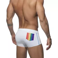 Calção de banho seca rápida masculina, maiô sexy, cuecas estampadas, calção triangular com copo, moda banho de cintura baixa, moda - comprar online