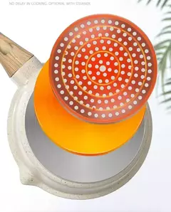 Frigideira Antiaderente Conjunto com Cabo De Madeira, Pedra Maifan, Panela De Sopa De Cozinha, Panelas De Leite, Utensílios De Cozinha - comprar online