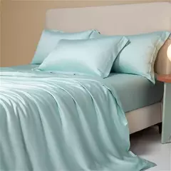 Lanlika Top Grade Natureza 100% Seda Bedding Set Beleza Capa de Edredão Folha Plana Rainha Rei Cama Fronha De Linho Para O Presente Do Sono - Wolf Magazine
