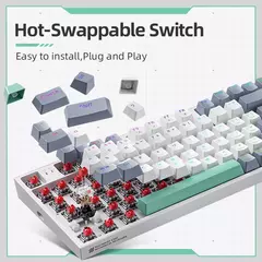 Machenike-K500 Teclado mecânico para jogos, Teclado com fio, Hot Swappable, 94 teclas, RGB Light, Mac, Windows - comprar online