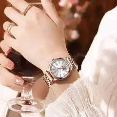 Relógio De Aço Inoxidável Poedagar para Mulheres, Relógios De Ouro Rosa, Relógio De Pulso De Quartzo Impermeável, Presente De Namorada Romântica, Moda - Wolf Magazine