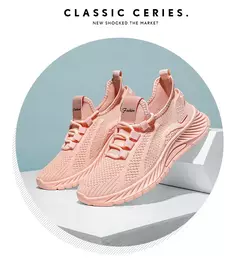 Sapatos esportivos respiráveis para mulheres, tênis casuais, mocassins com renda, malha de malha, moda feminina, marca designer, 2024 - Wolf Magazine