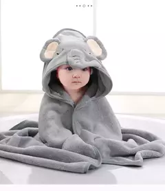 Toalha de banho com capuz animal para bebês, cobertor macio, envoltório Swaddle para dormir quente para meninos e meninas, roupão infantil na internet