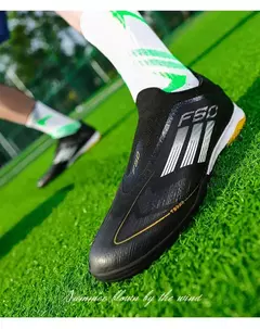 Sapatilhas de futebol antiderrapantes unissex, bota de futebol profissional, sapatilha leve confortável, ao ar livre, campo, profissional, original, TF, FG, homens, campo, original