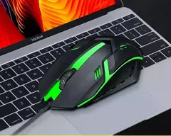 Kit de teclado e mouse para jogos RGB retroiluminado USB com fio teclado e mouse para computador combo 104 teclas para PC Gamer Laptop na internet