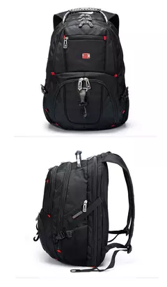 Imagem do Durável Swiss Multifuncional Laptop Mochila, Resistente À Água Saco De Viagem, Faculdade Bookbag, Porta De Carregamento USB, 17";;VERDADEIRO;;"15 inch General
