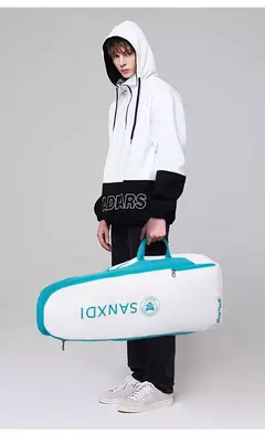 Mochila de remo de tênis dobrável para homens Squash Badminton Racket Bag Bolsa de transporte de raquetebol Sacos esportivos de grande capacidade - comprar online