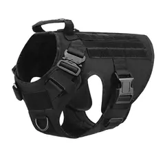 Conjunto de arnês e coleira para cães grandes, pastor alemão malinois, treinamento, colete de caminhada, conjunto de coleira e arnês para cães de todas as raças - comprar online