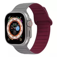 Pulseira Magnética de Laço de Silicone para Relógio Apple, Banda, Ultra, 49mm, 45mm, 44mm, 40mm, 41mm, Pulseira para Série iWatch, Ultra 8, 7, 6, SE, 5, 4, 3 na internet