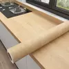 Impermeável papel de parede autoadesivo, PVC parede em rolos, armários móveis, vinil filme decorativo, grão de madeira adesivos, Home Decor