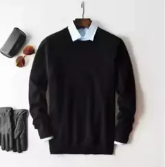 Pulôver de caxemira masculino, suéter clássico de algodão quente, camisa para outono e inverno, 2022 - comprar online