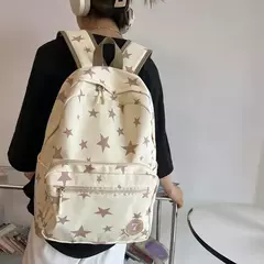 Cute Star Laptop Backpack para mulheres e homens, 17 Polegada, bolsa de faculdade, viagem, estudante de volta às aulas, Casual Bookbag