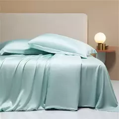 Lanlika Top Grade Natureza 100% Seda Bedding Set Beleza Capa de Edredão Folha Plana Rainha Rei Cama Fronha De Linho Para O Presente Do Sono - Wolf Magazine