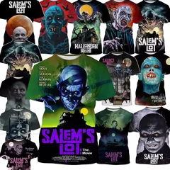 Camiseta de manga curta masculina, filme de terror, vampiro, impressa em 3D, hip-hop, casual, moda verão, novo, 2022 - comprar online