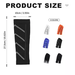 Meias esportivas de compressão, suporte para panturrilha, auxiliam para corrida noturna, leggings de nylon, meias finas para homens, corrida ao ar livre, meias de pressão longas - comprar online