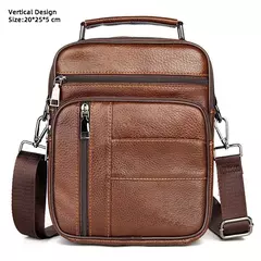 Sacos de couro genuíno para homens, bolsa crossbody masculina, mini pad, bolsa de ombro para menino, marca de luxo, moda quente - comprar online