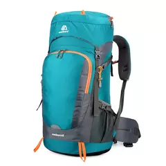 Mochila de caminhada resistente à água com capa de chuva, esporte ao ar livre, mochila de viagem para camping, escalada, montanhismo, 65L na internet