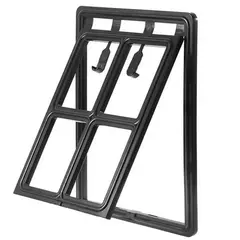 Novo cão de estimação lockable gato gatinho porta para tela de plástico janela de segurança portas de aleta túnel pet cão cerca livre porta de acesso para casa - Wolf Magazine