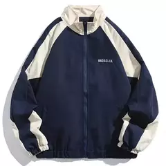 Imagem do Jaqueta masculina e feminina Hip Hop Varsity, High Street, patchwork, bloco de cores, casacos blusão finos, jaquetas universitárias, primavera, outono, moda