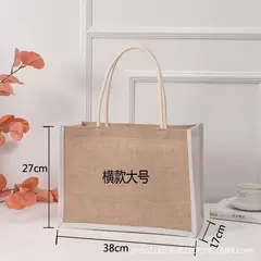 Saco De Mercearia De Serapilheira Portátil, Tote Da Lona, Sacola De Compras, Bolsas Ecológicas De Ombro, Saco De Armazenamento De Algodão na internet